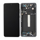 Samsung Galaxy S21 FE G990B - LCD Kijelző + Érintőüveg + Keret (Black) OLED