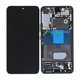 Samsung Galaxy S22 S901B - LCD Kijelző + Érintőüveg + Keret (Phantom Black) OLED