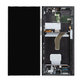 Samsung Galaxy S22 Ultra S908B - LCD Kijelző + Érintőüveg + Keret (Phantom Black) TFT