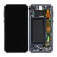 Samsung Galaxy S10e G970F - LCD Kijelző + Érintőüveg + Keret (Prism Black) TFT