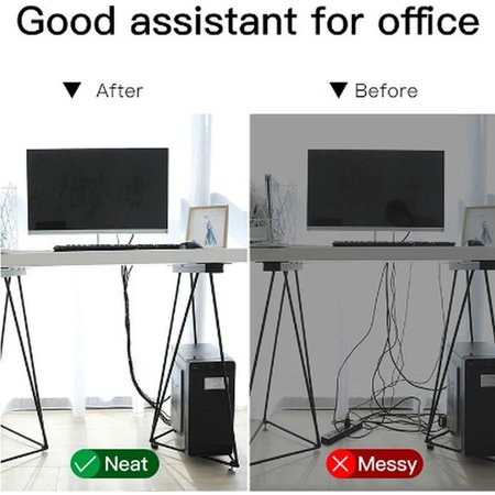 Baseus - Kábelrendező - Kábelszalag (3m), fekete