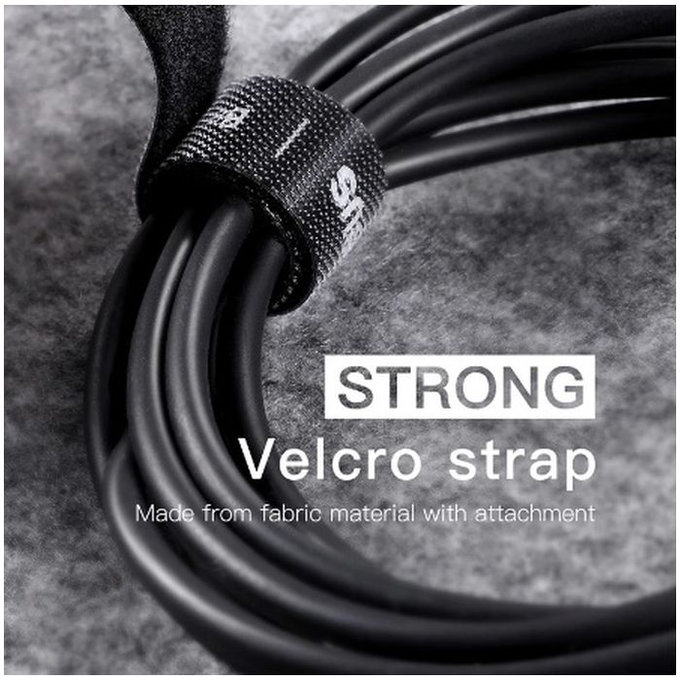 Baseus - Kábelrendező - kábelszalag (3m), szürke