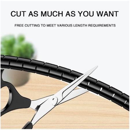 FixPremium - Kábelrendező - cső (16mm), 2M hosszú, fekete