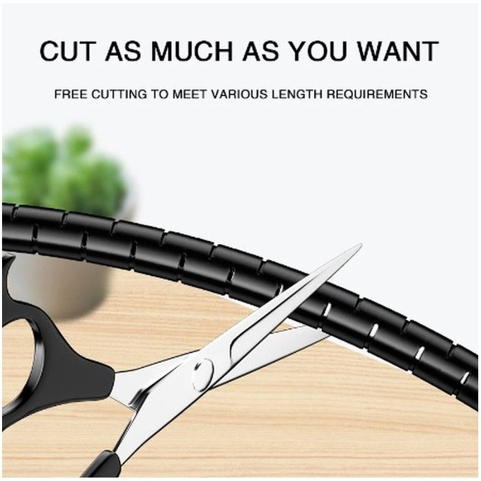 FixPremium - Kábelrendező - cső (16mm), 2M hosszú, fekete