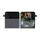 Samsung Galaxy Z Flip 4 F721B - LCD Kijelző + Érintőüveg + Keret (Külső) (Graphite) - GH97-27947A Genuine Service Pack
