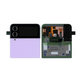 Samsung Galaxy Z Flip 4 F721B - LCD Kijelző + Érintőüveg + Keret (Külső) (Bora Purple) - GH97-27947B Genuine Service Pack