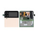 Samsung Galaxy Z Flip 4 F721B - LCD Kijelző + Érintőüveg + Keret (Külső) (Pink Gold) - GH97-27947C Genuine Service Pack