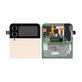 Samsung Galaxy Z Flip 4 F721B - LCD Kijelző + Érintőüveg + Keret (Külső) (Pink Gold) - GH97-27947C Genuine Service Pack