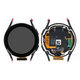 Samsung Galaxy Watch 5 40mm R900 - LCD Kijelző + Érintőüveg + Keret (Graphite) - GH82-30040A Genuine Service Pack