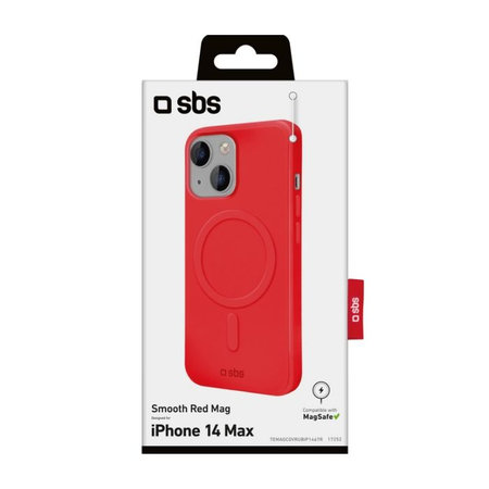 SBS - Tok Smooth Mag és MagSafe - iPhone 14 Plus, piros