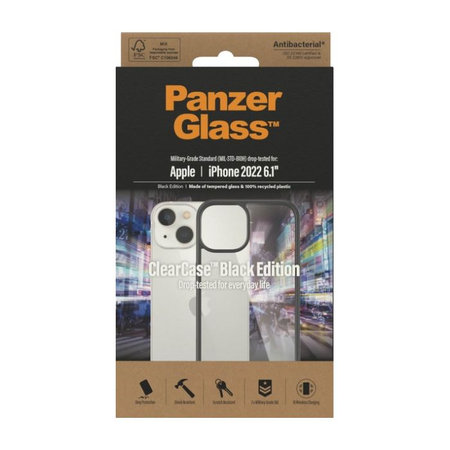 PanzerGlass - Tok ClearCase - iPhone 14, fekete