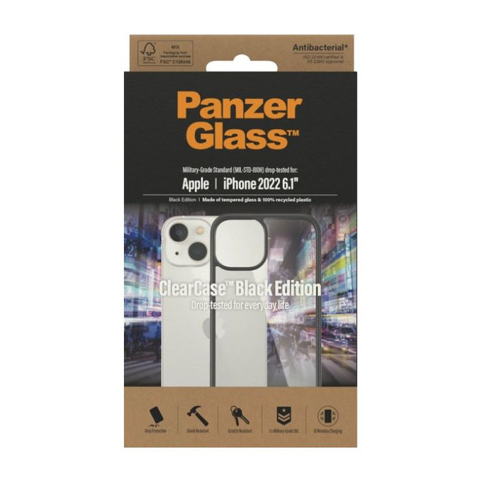 PanzerGlass - Tok ClearCase - iPhone 14, fekete