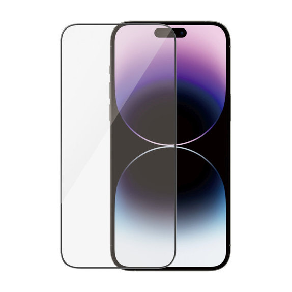 Edzett üveg UWF AB applikátorral iPhone 14 Pro Max készülékhez, Fekete, PanzerGlass