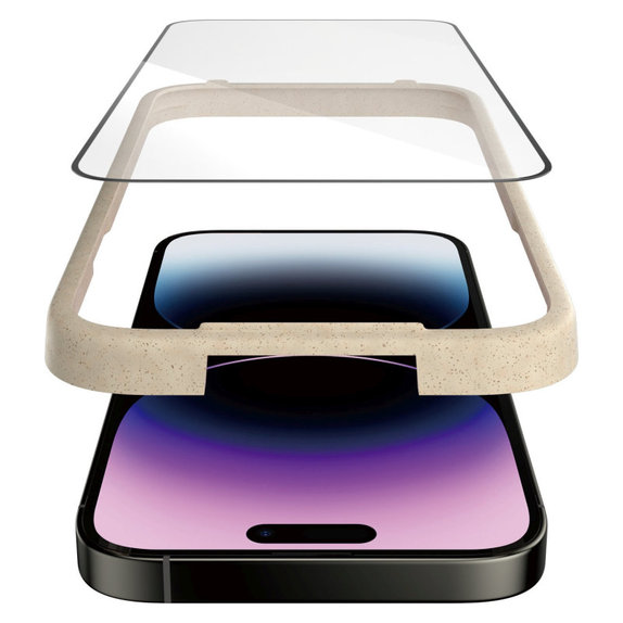 Edzett üveg UWF AB applikátorral iPhone 14 Pro Max készülékhez, Fekete, PanzerGlass