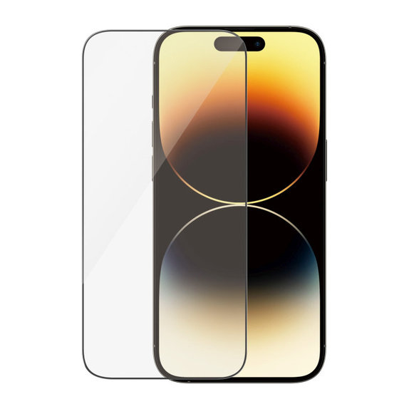 Edzett üveg UWF Anti-Reflective AB applikátorral iPhone 14 Pro készülékhez, Fekete, PanzerGlass