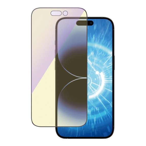 Edzett üveg UWF Anti-Bluelight AB applikátorral iPhone 14 Pro készülékhez, Fekete, PanzerGlass