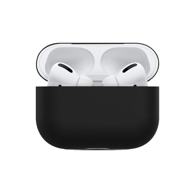 FixPremium - Szilikon Tok - AirPods Pro, fekete