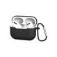 FixPremium - Szilikon Tok Karabinerrel - AirPods Pro, fekete