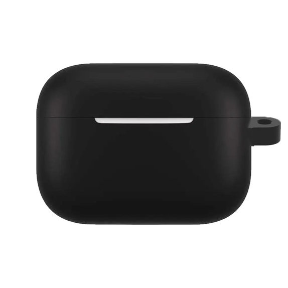 FixPremium - Szilikon Tok Karabinerrel - AirPods Pro, fekete