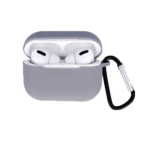 FixPremium - Szilikon Tok Karabinerrel - AirPods Pro, space grey