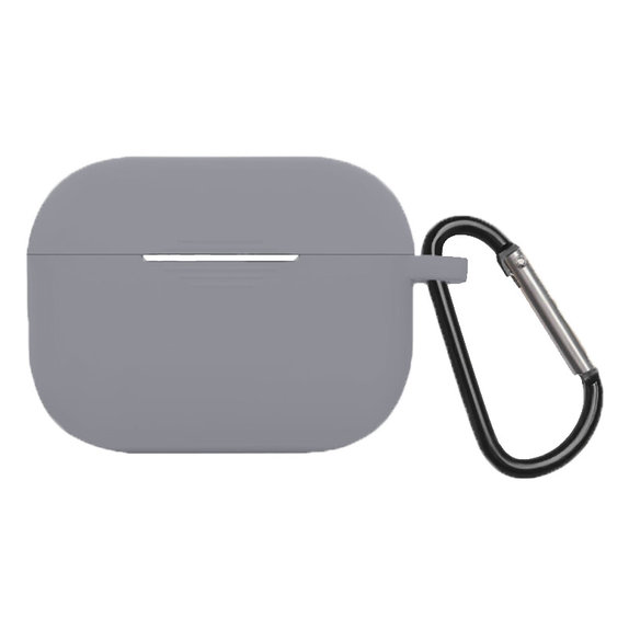 FixPremium - Szilikon Tok Karabinerrel - AirPods Pro, space grey
