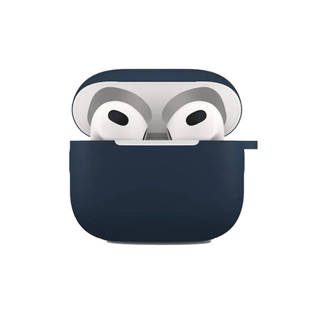 FixPremium - Szilikon Tok Karabinerrel - AirPods 3, kék