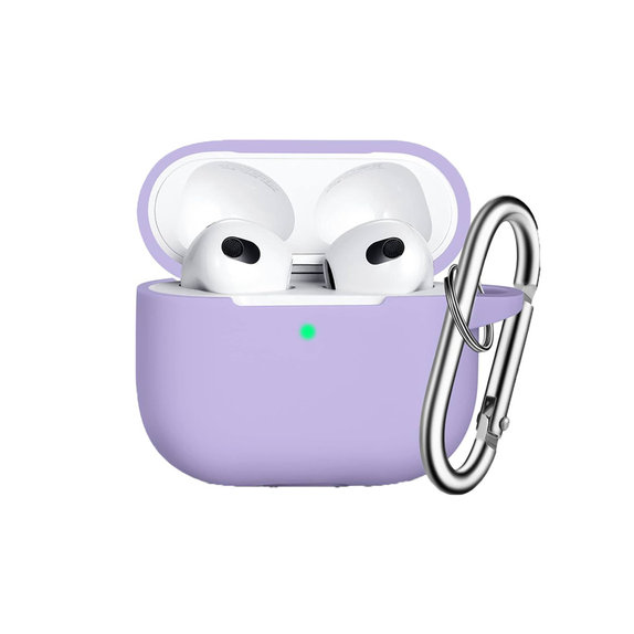 FixPremium - Szilikon Tok - AirPods 3, lila