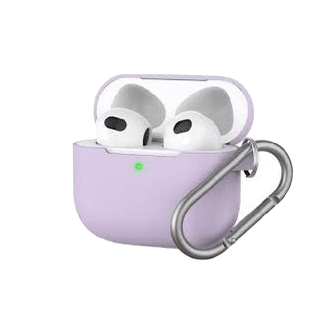 FixPremium - Szilikon Tok - AirPods 3, lila