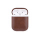 FixPremium - Műbőrből készült tok - AirPods 1 és 2, barna