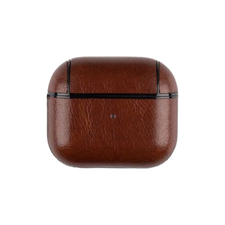 FixPremium - Műbőrből készült tok - AirPods 3, barna