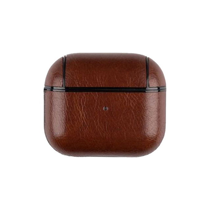 FixPremium - Műbőrből készült tok - AirPods 3, barna