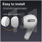 FixPremium - Cserélhető gumiszalagok - AirPods Pro - Készlet 3db (L, M, S), fehér