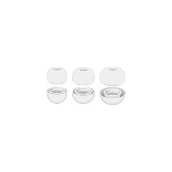 FixPremium - Cserélhető gumiszalagok - AirPods Pro - Készlet 3db (L, M, S), fehér