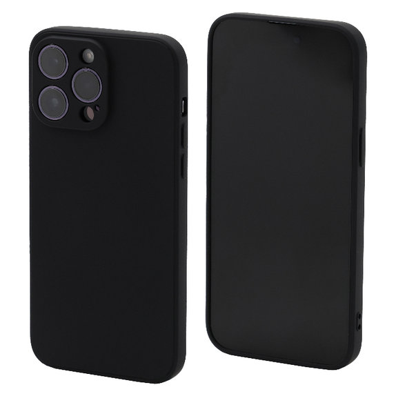 FixPremium - Szilikon Tok - iPhone 13 Pro Max, fekete
