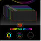 FixPremium - Pad egérhez és billentyűzethezu val RGB, 90x40cm, fekete