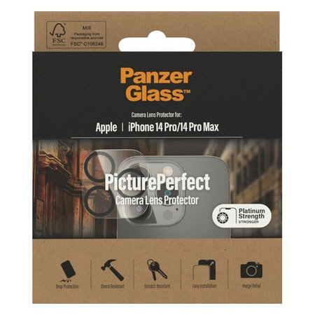 PanzerGlass - Kameralencse Védőburkolat PicturePerfect - iPhone 14 Pro és 14 Pro Max, átlátszó
