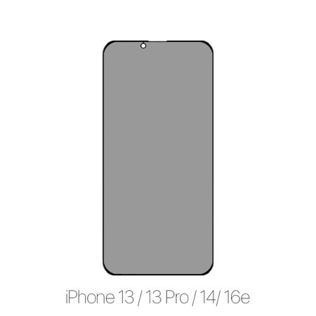 FixPremium Privacy Anti-Spy Glass - Edzett üveg - iPhone 13, 13 Pro, 14 és 16e
