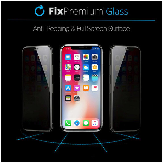 FixPremium Privacy Anti-Spy Glass - Edzett üveg - iPhone 13 Pro Max és 14 Plus