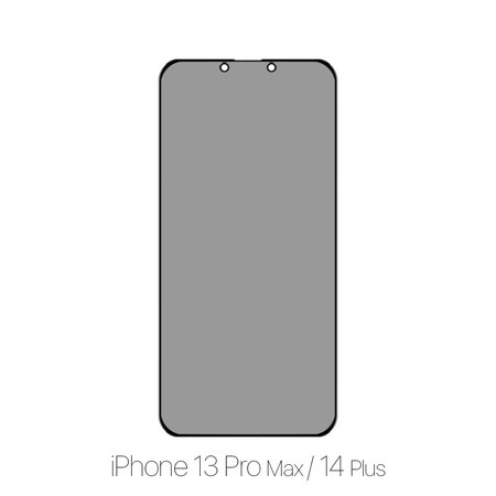 FixPremium Privacy Anti-Spy Glass - Edzett üveg - iPhone 13 Pro Max és 14 Plus