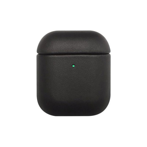 FixPremium - Bőrtok - AirPods 1 és 2, fekete