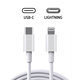 Lightning / USB-C kábel, 1 m, Apple-kompatibilis, bulk