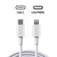 Lightning / USB-C kábel, 1 m, Apple-kompatibilis, bulk