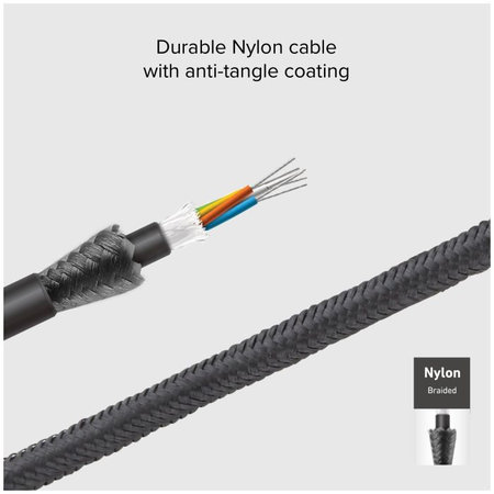 SBS - USB-C / USB-C PowerDelivery Kábel LCD kijelzővel 100W (1m), fekete