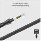 SBS - USB-C / USB-C PowerDelivery Kábel LCD kijelzővel 100W (1m), fekete