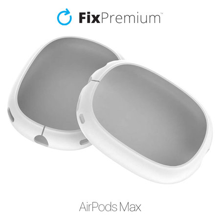 FixPremium - Szilikon fejhallgató burkolatok AirPods Max, fehér