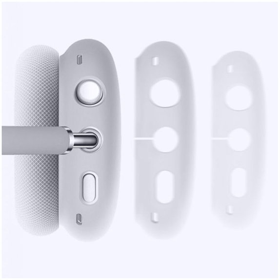 FixPremium - Szilikon fejhallgató burkolatok AirPods Max, fehér