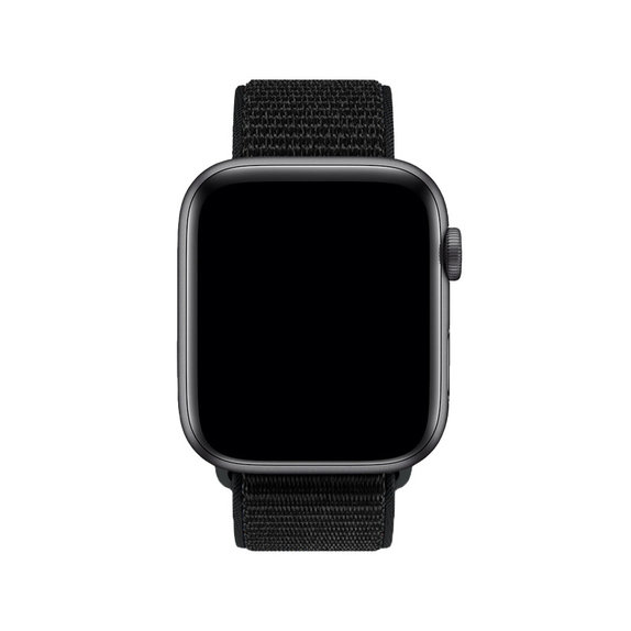 FixPremium - Nylon Szíj - Apple Watch (42, 44, 45 és 49mm), fekete