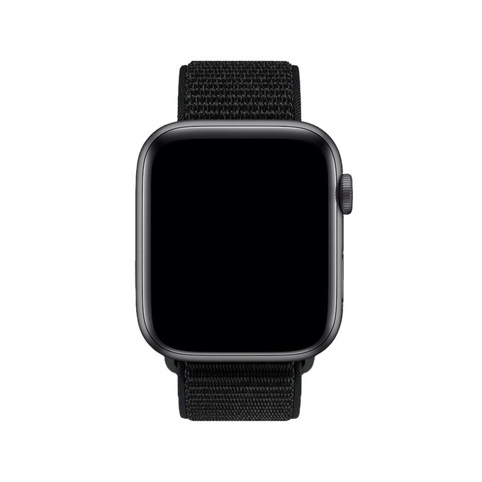 FixPremium - Nylon Szíj - Apple Watch (38, 40 és 41mm), fekete