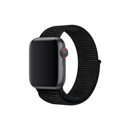 FixPremium - Nylon Szíj - Apple Watch (38, 40 és 41mm), fekete