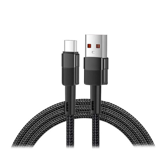 FixPremium - USB-C / USB Gyorstöltő Kábel (2m), fekete